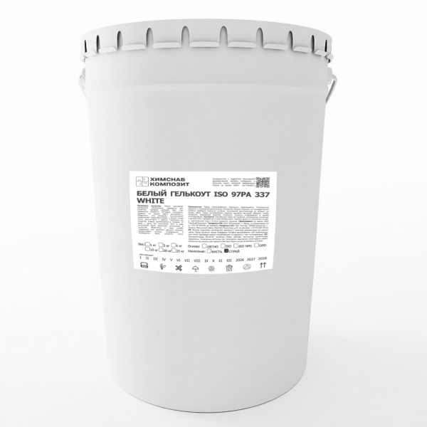 Белый Гелькоут ISO 97PA 337 white